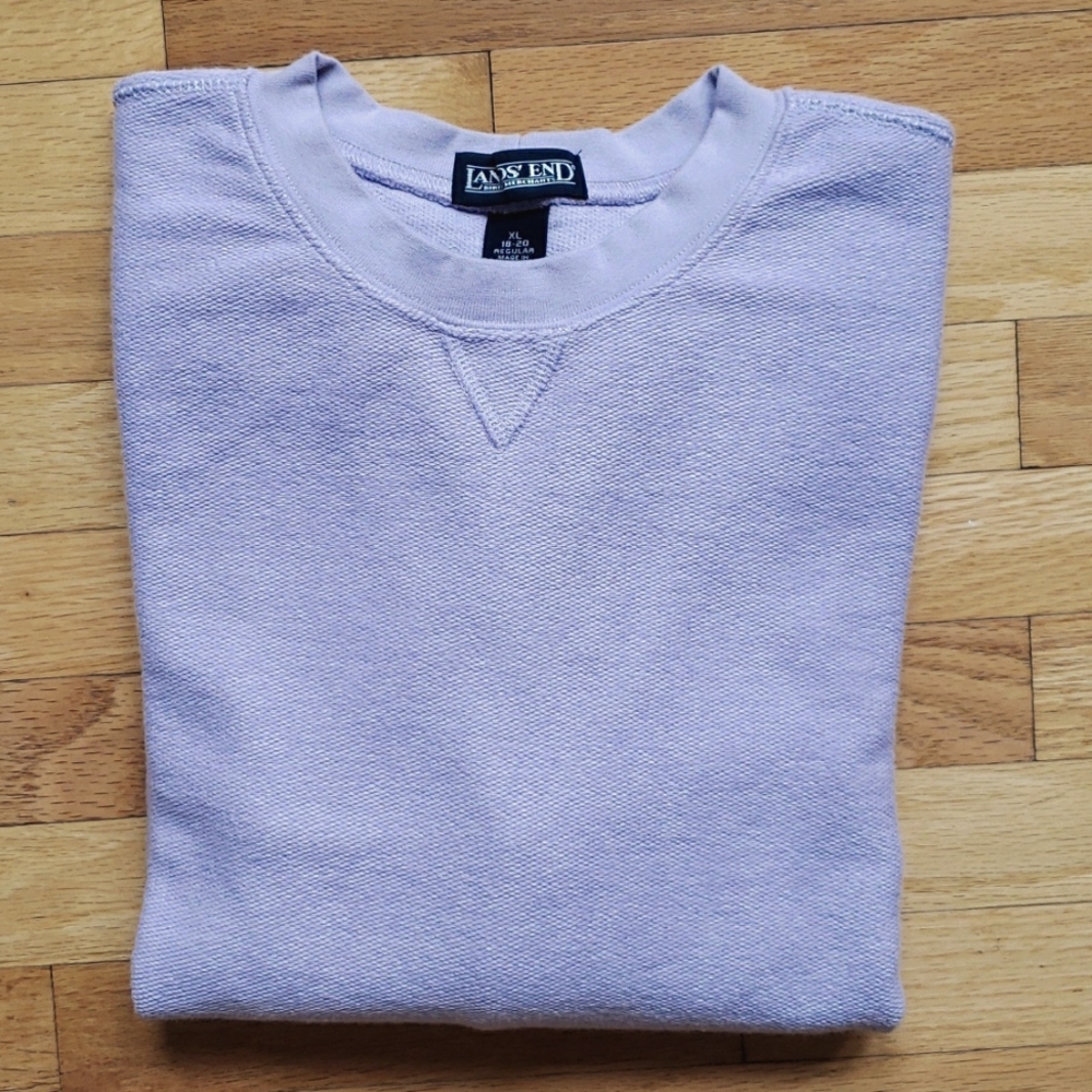Lands' End Women's Lilac Pullover / Sweater / Sweatshirt RN 62830 Size XL 18-20